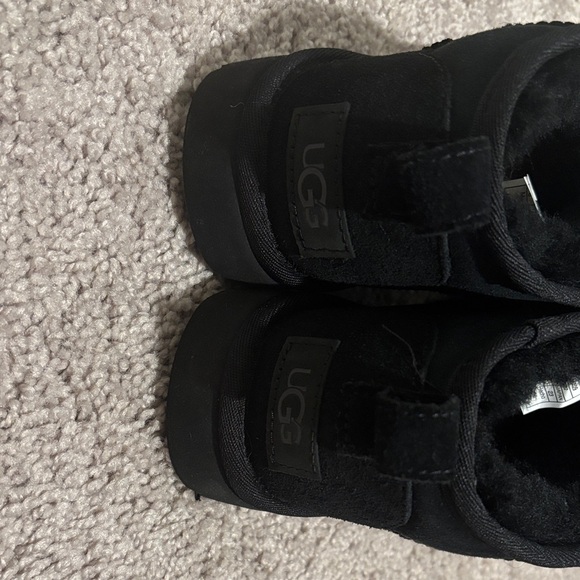 UGG Ultra Minis Black Suede Boots - Picture 2 of 5